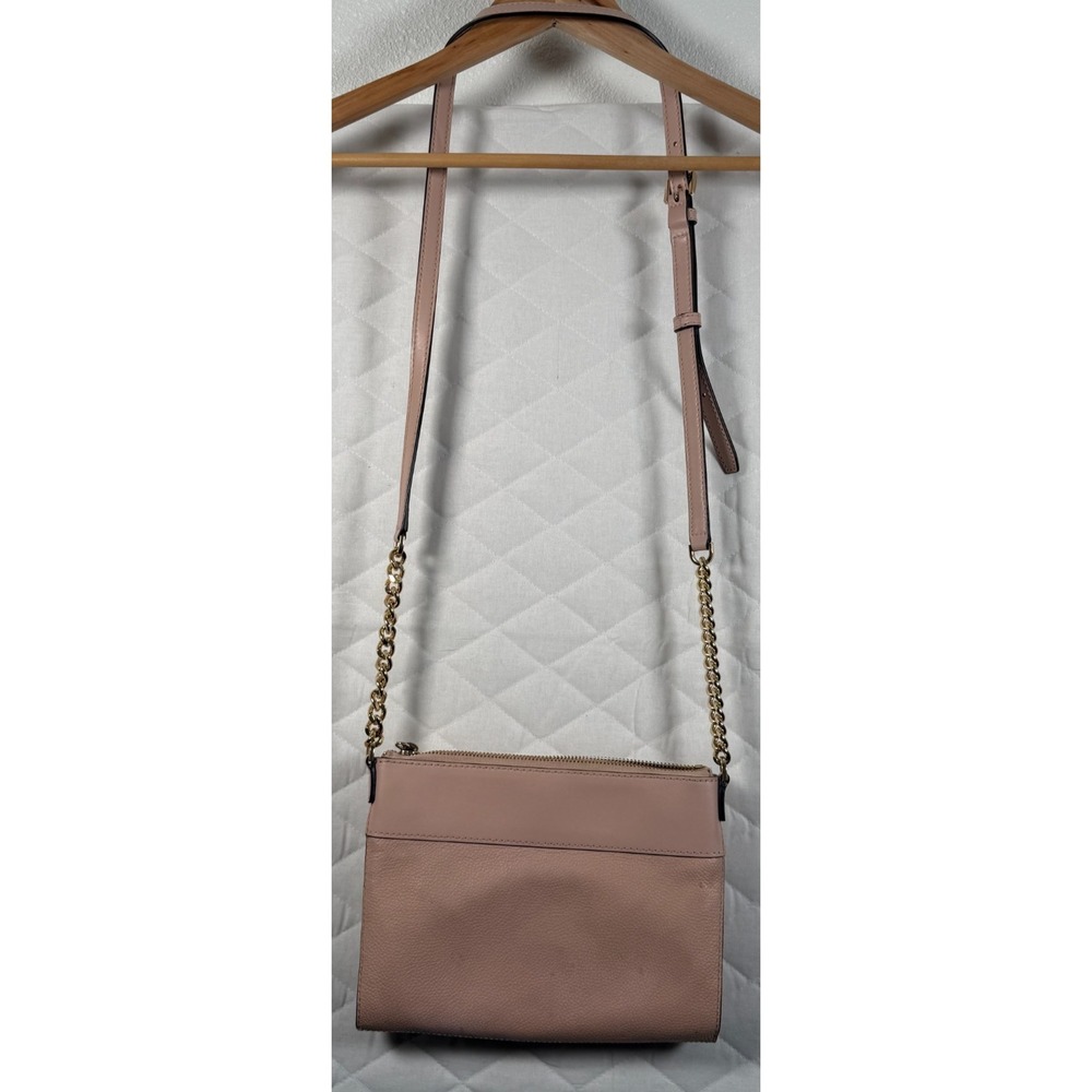MICHAEL Michael Kors PINK Crossbody Bag Leather  With Gold Chain - Picture 5 of 5